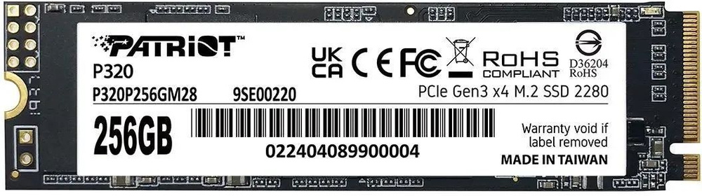 Твердотельный накопитель Patriot 256 Gb P320 (P320P256GM28)