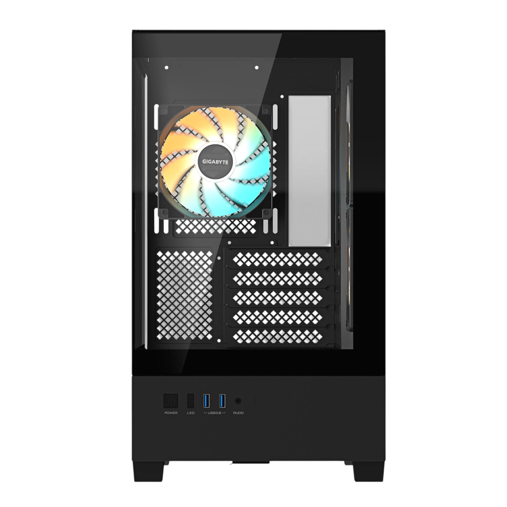 Компьютерный корпус Gigabyte C201 Panoramic Black (GB-C201P)