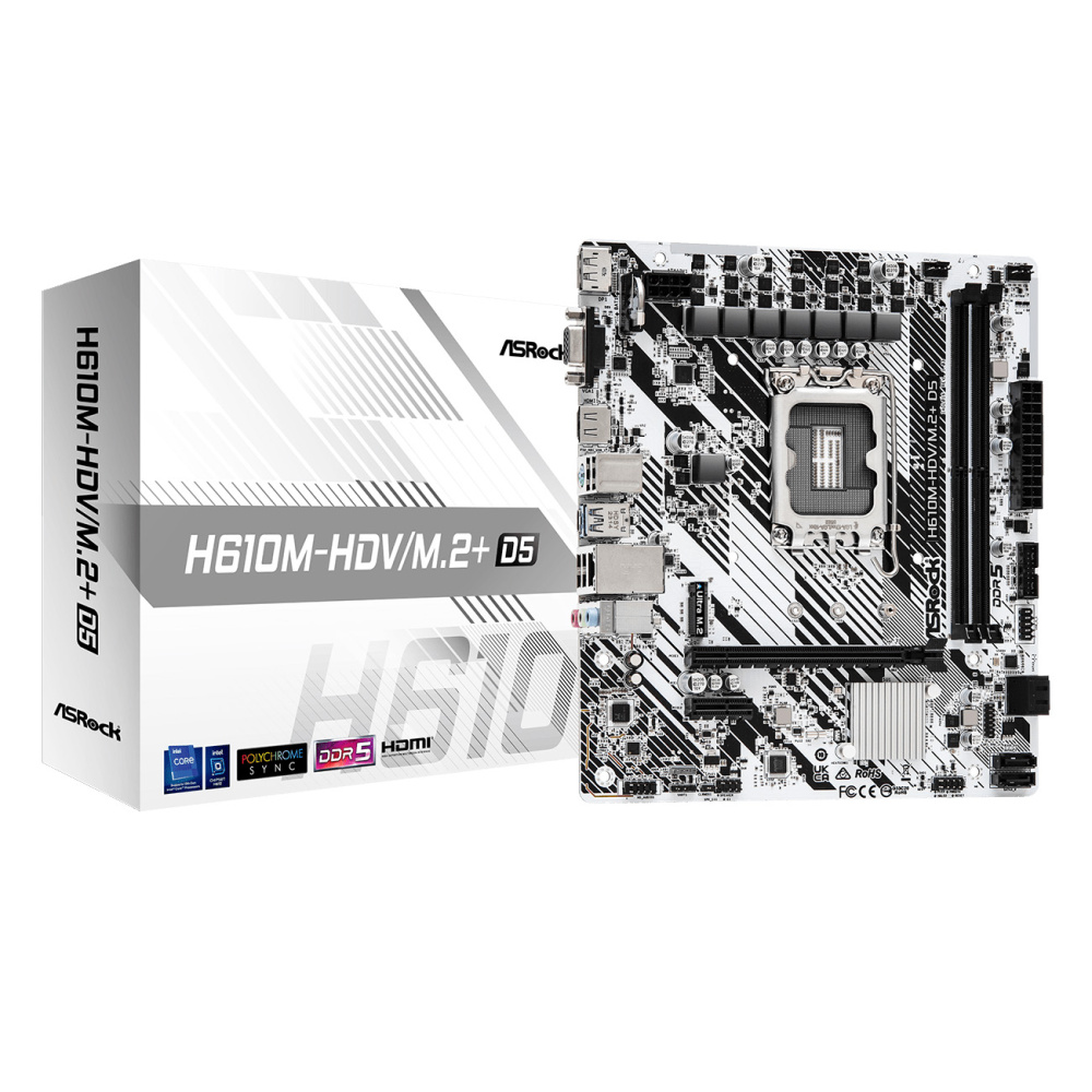 Материнская плата ASRock H610M-HDV/M.2+ D5