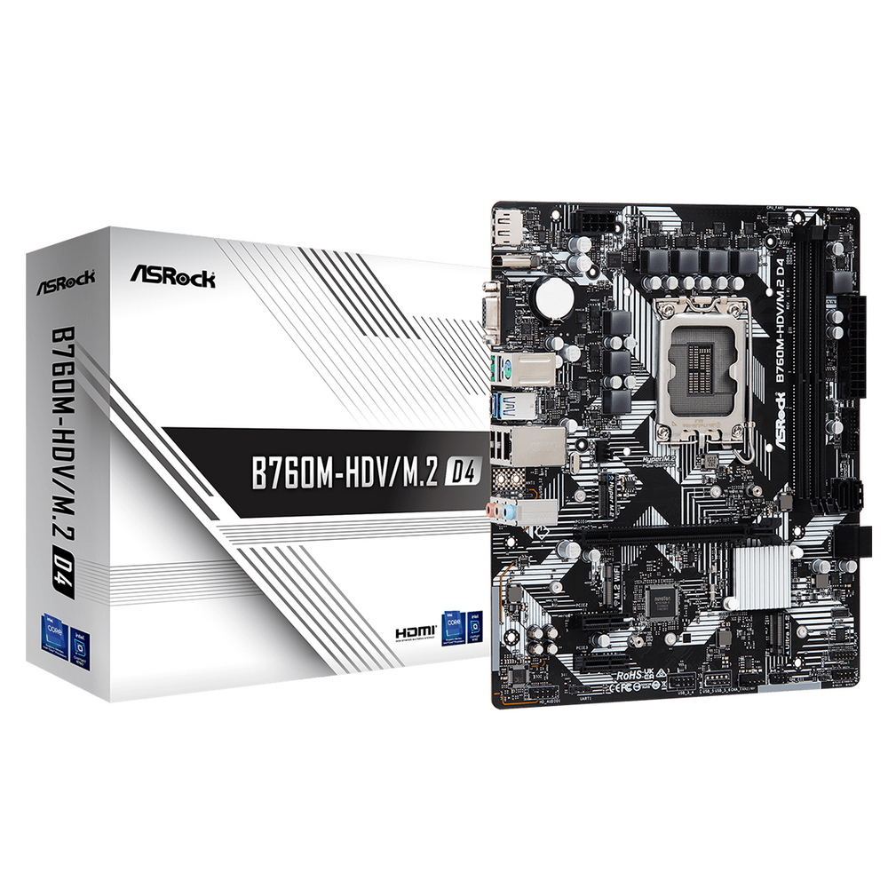 Материнская плата ASRock B760M-HDV/M.2 D4