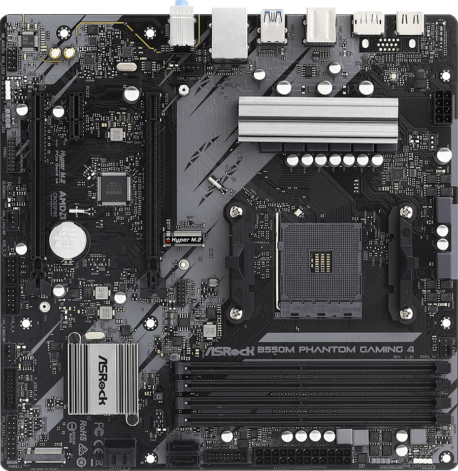 Материнская плата ASRock B550M PHANTOM GAMING 4