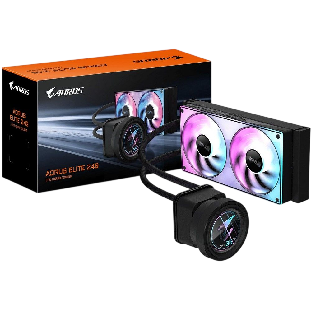 Система жидкостного охлаждения для процессора Gigabyte AORUS ELITE 240 ARGB Black (GP-AORUS ELITE 240)