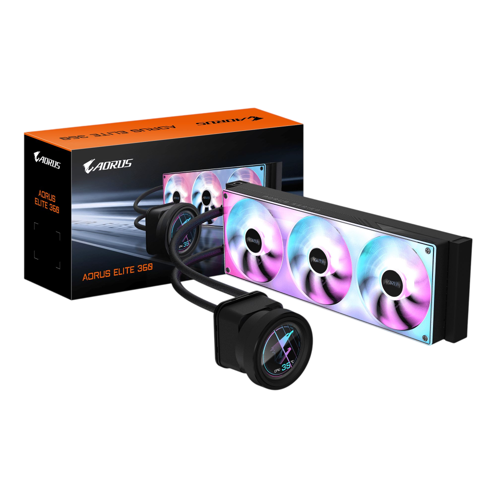 Система жидкостного охлаждения для процессора Gigabyte AORUS ELITE 360 ARGB Black (GP-AORUS ELITE 360)
