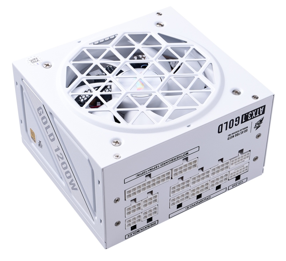 Блок питания 1STPLAYER 1200W NGDP GOLD White (HA-1200BA4-WH)