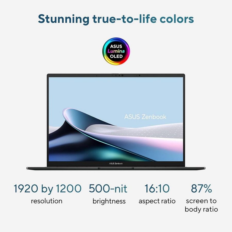 Ноутбук ASUS Zenbook 14 OLED UX3405CA-U7512 (90NB14W7-M00MP0) Core Ultra 7 255H, 14″, 16/512 ГБ, Windows 11 Home