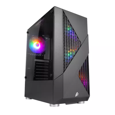 R2R2 520 — корпус Компьютерный корпус 1STPLAYER FIREROSE F3-A Black (F3-A-BK-4F1)
